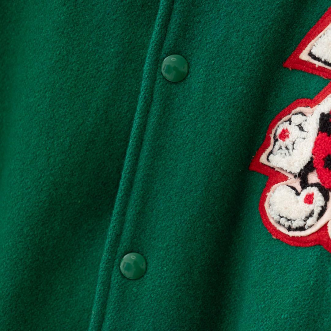 90s USA製 DeLONG×7UP デロング スタジャン メンズ XL 古着