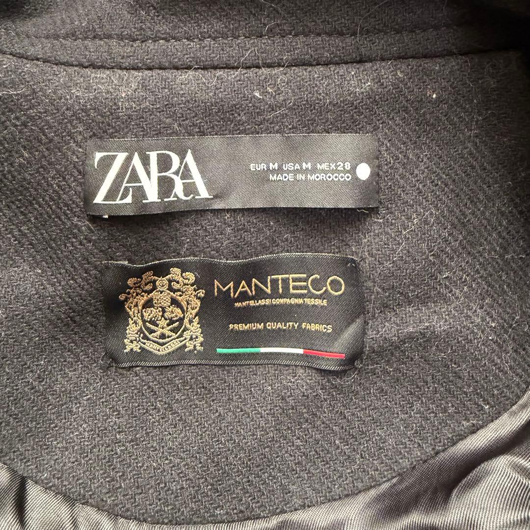 希少美品　ZARA マンテコ　ケープコート　ポンチョ　オーバーサイズ　ブラック