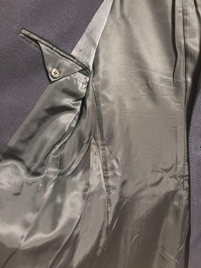 最終値下げ美品バーニーズニューヨーク チェスターコート カシミヤ ネイビー