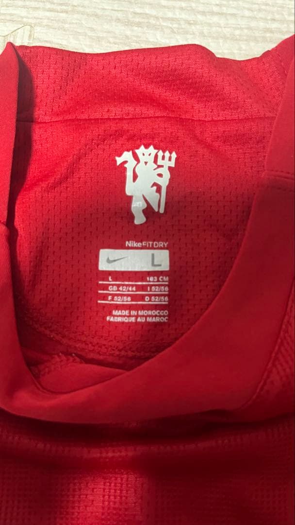 希少品】マンチェスターユナイテッド2007〜2009年版長袖ユニフォーム L