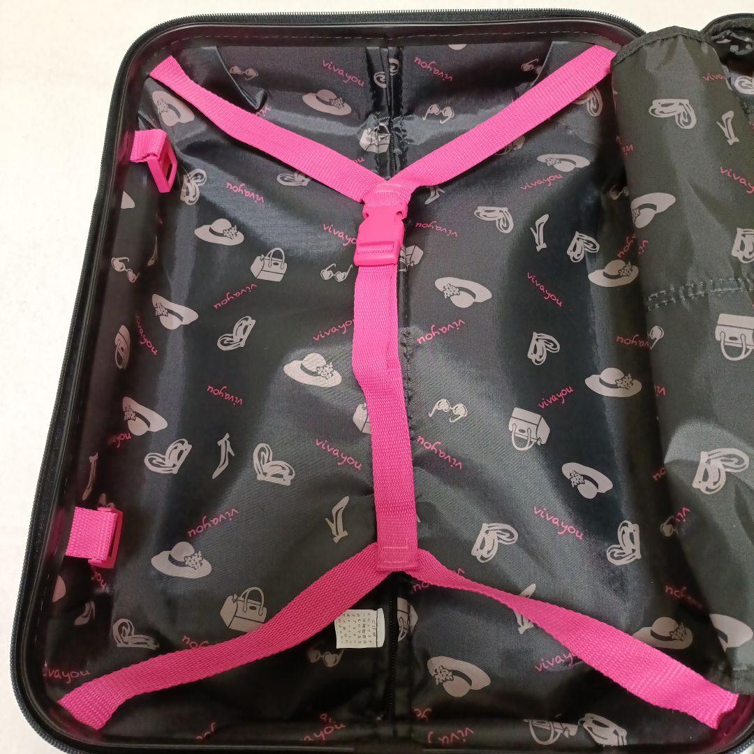 【美品】VIVAYOU キャリーケース　ピンクヒョウ柄