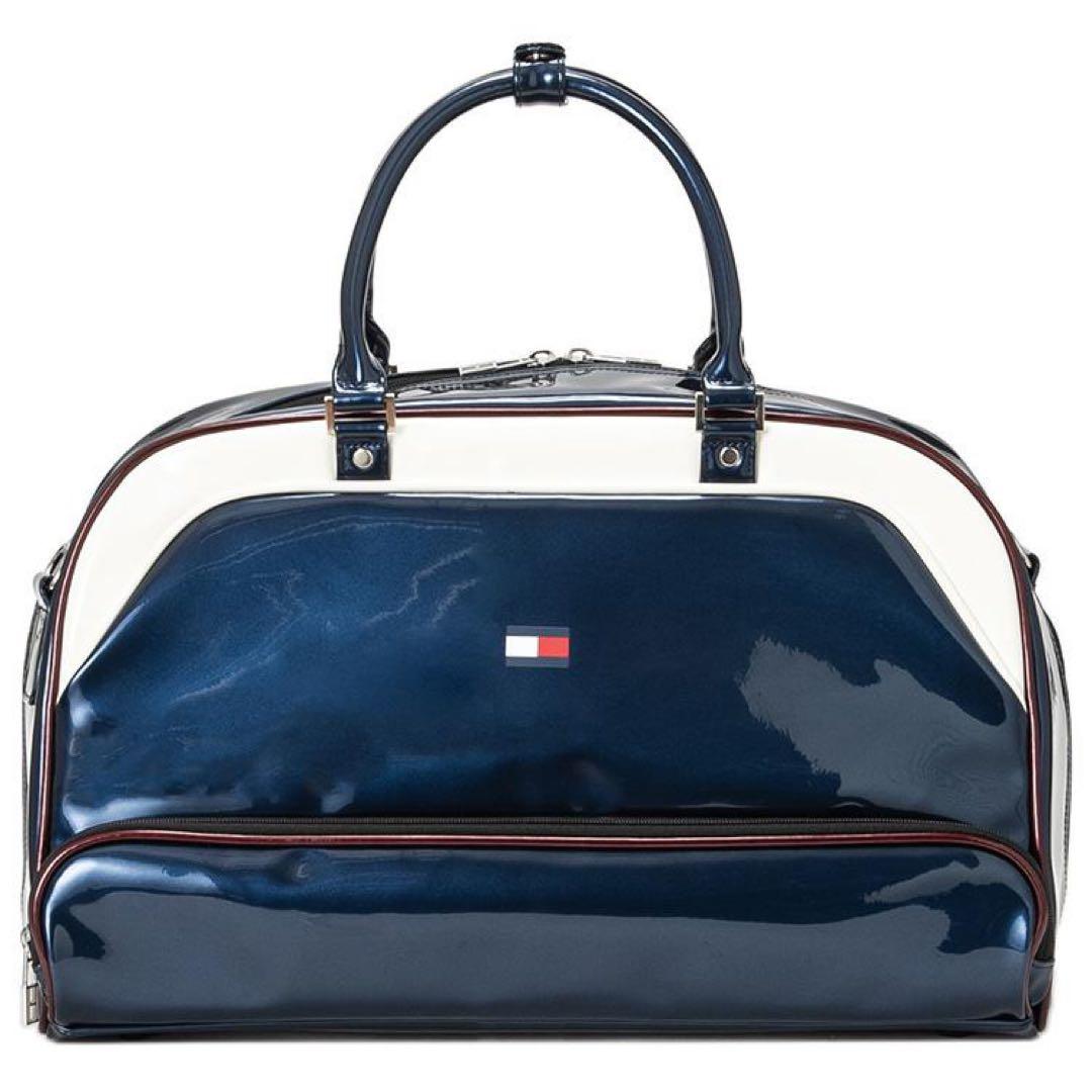 新品★トミーヒルフィガー★ゴルフバッグ エナメル ボストンバッグ