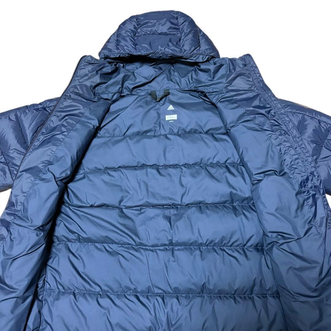 【adidas アディダス】ベンチコート(L)ネイビー