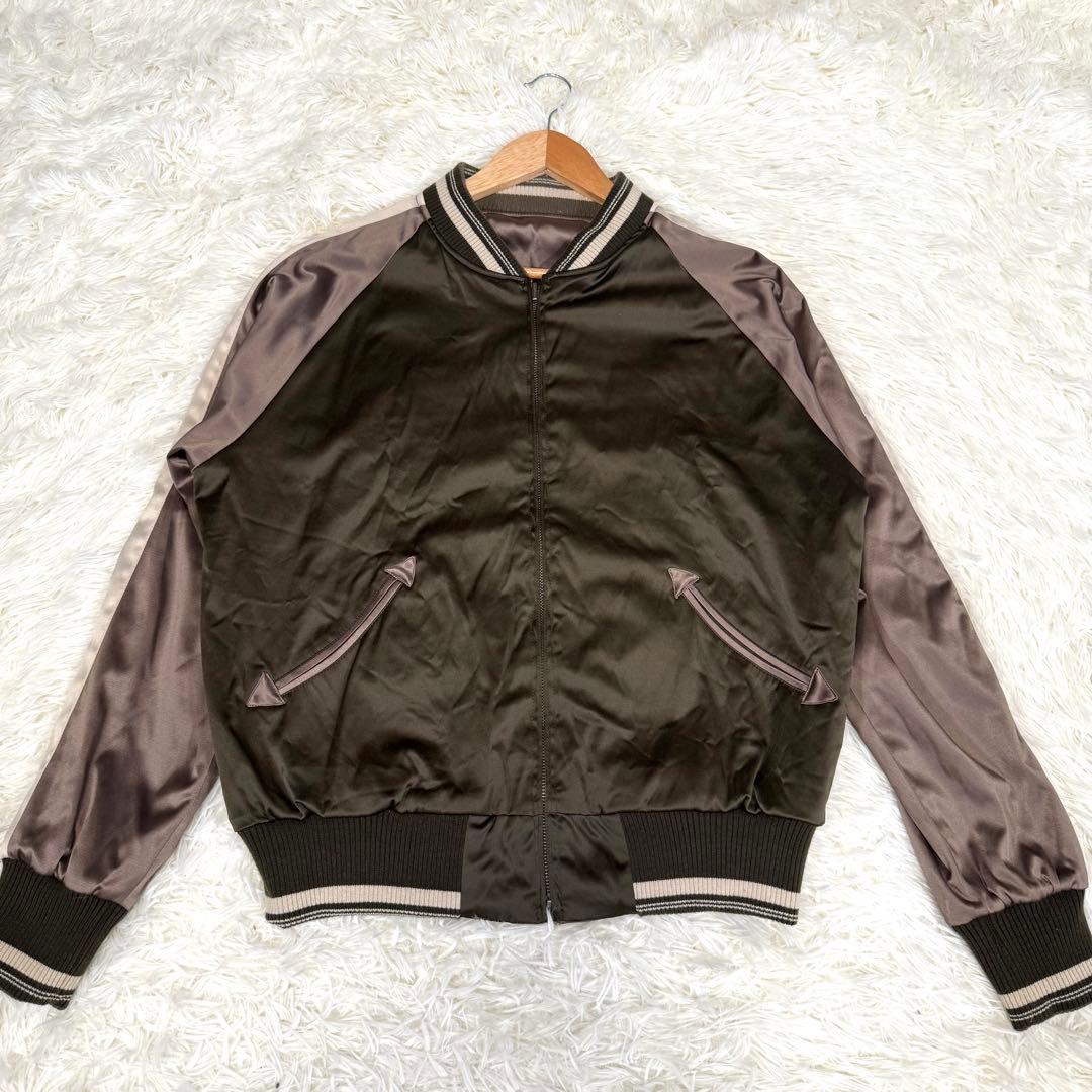 ゴア GOA エンブロイダリーリバーシブルスカジャン オーバーサイズ XL相当