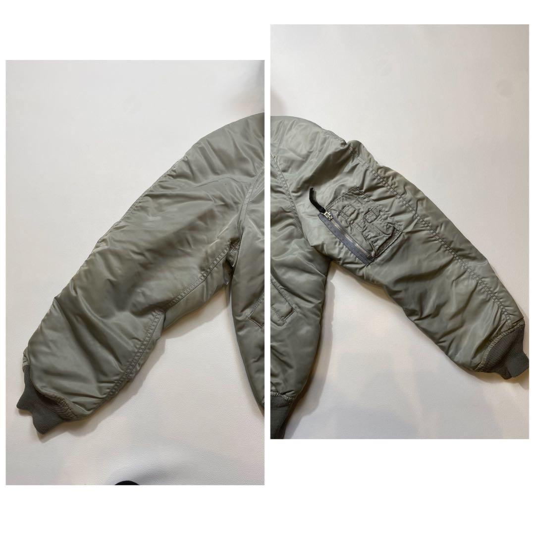 MA-1 AVIREX N-2B フライトジャケット グレー　USA製 M相当