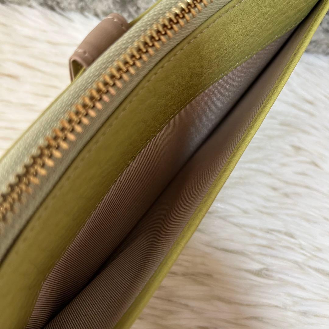 【美品】イビサ　フェリース　Ｌ字ファスナー長財布