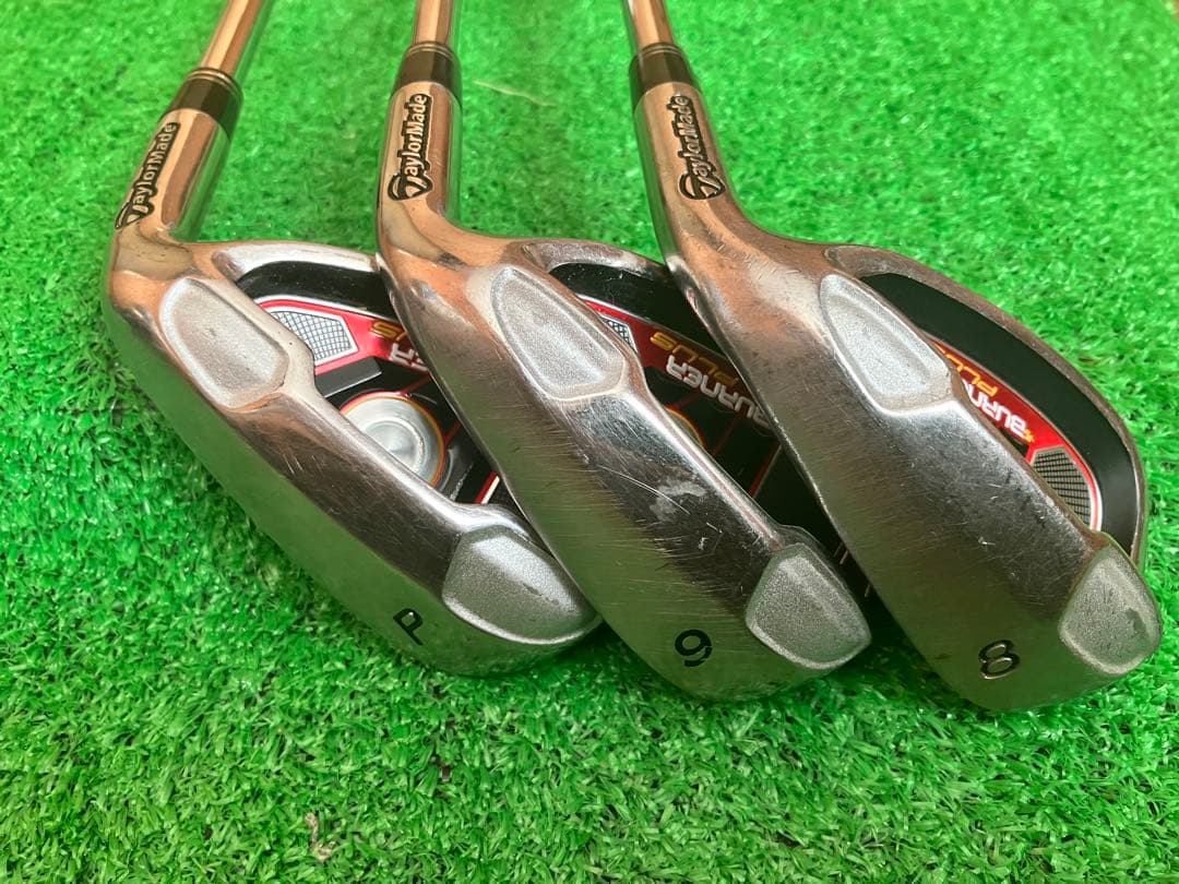 テーラーメイド バーナー プラス P.9.8番　3本セット フレックスS