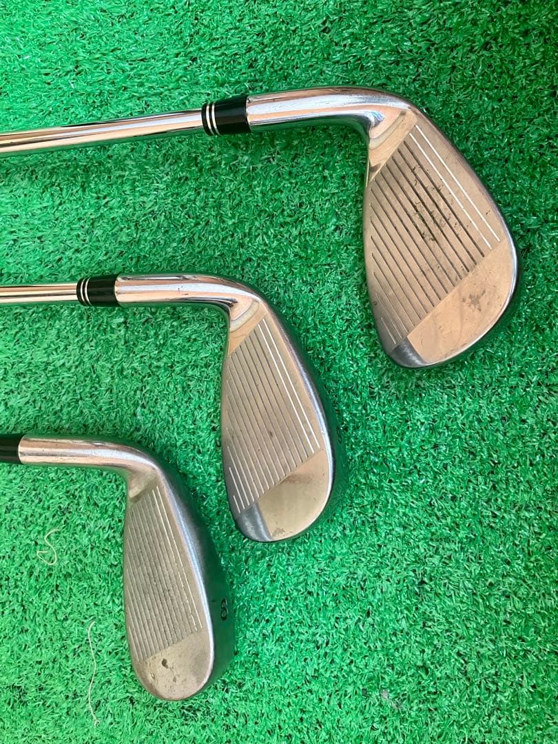 テーラーメイド バーナー プラス P.9.8番　3本セット フレックスS