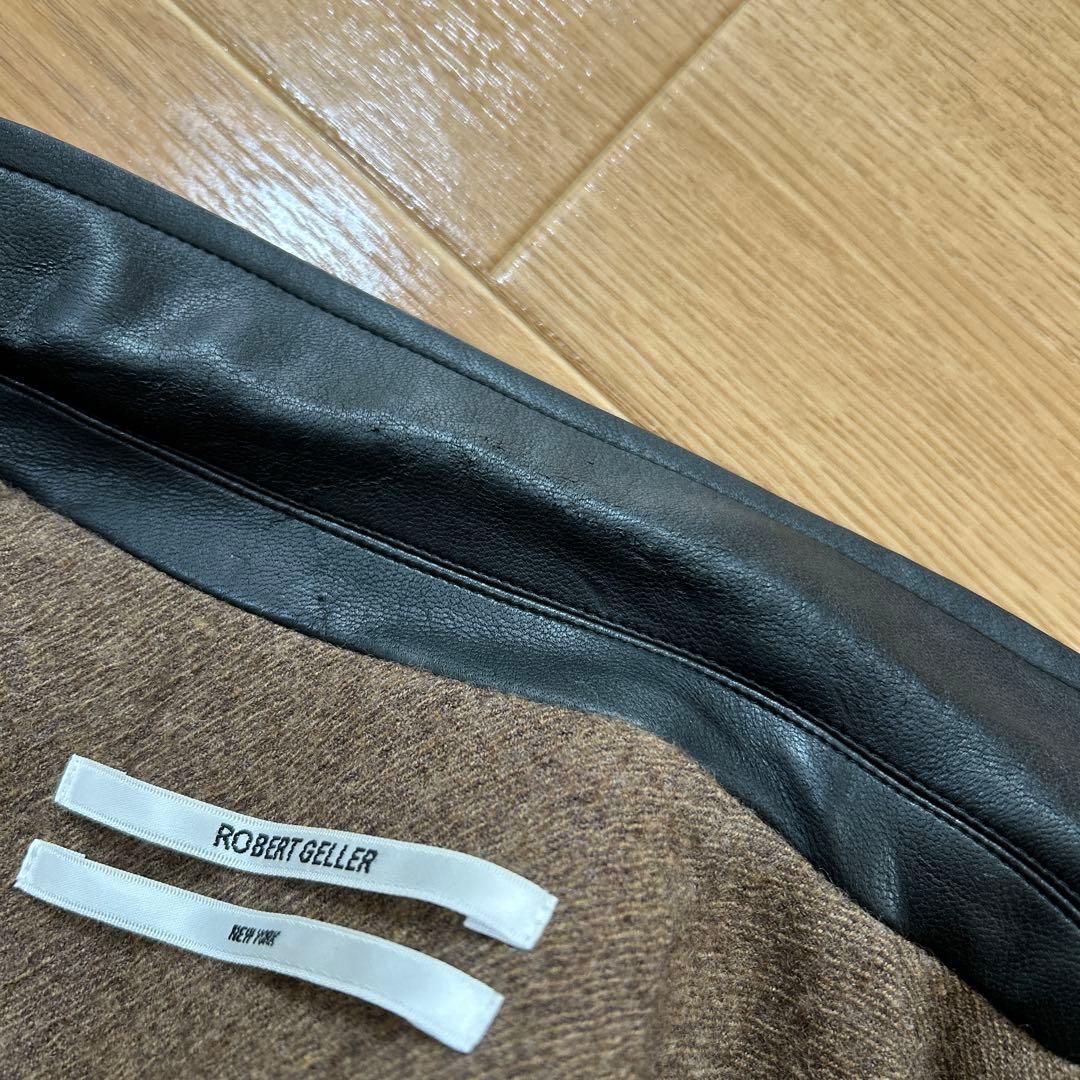 Robert geller ピークドラペル　ウール　チェスターコート　44