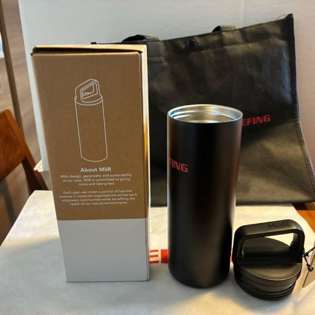 【数量限定‼️】BRIEFING ×MiiR◆水筒 16oz 黒◆未使用