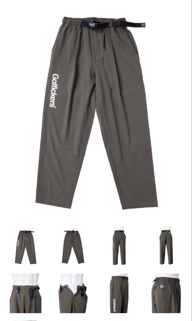 Golfickers HOLE 602 ストレッチナイロンパンツ オリーブ