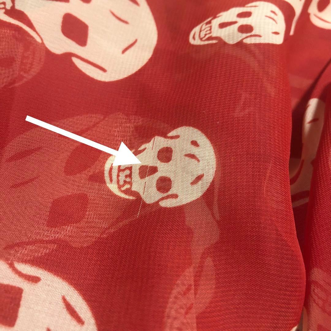 シルク100％ アレキサンダーマックイーン スカーフ ストール スカル