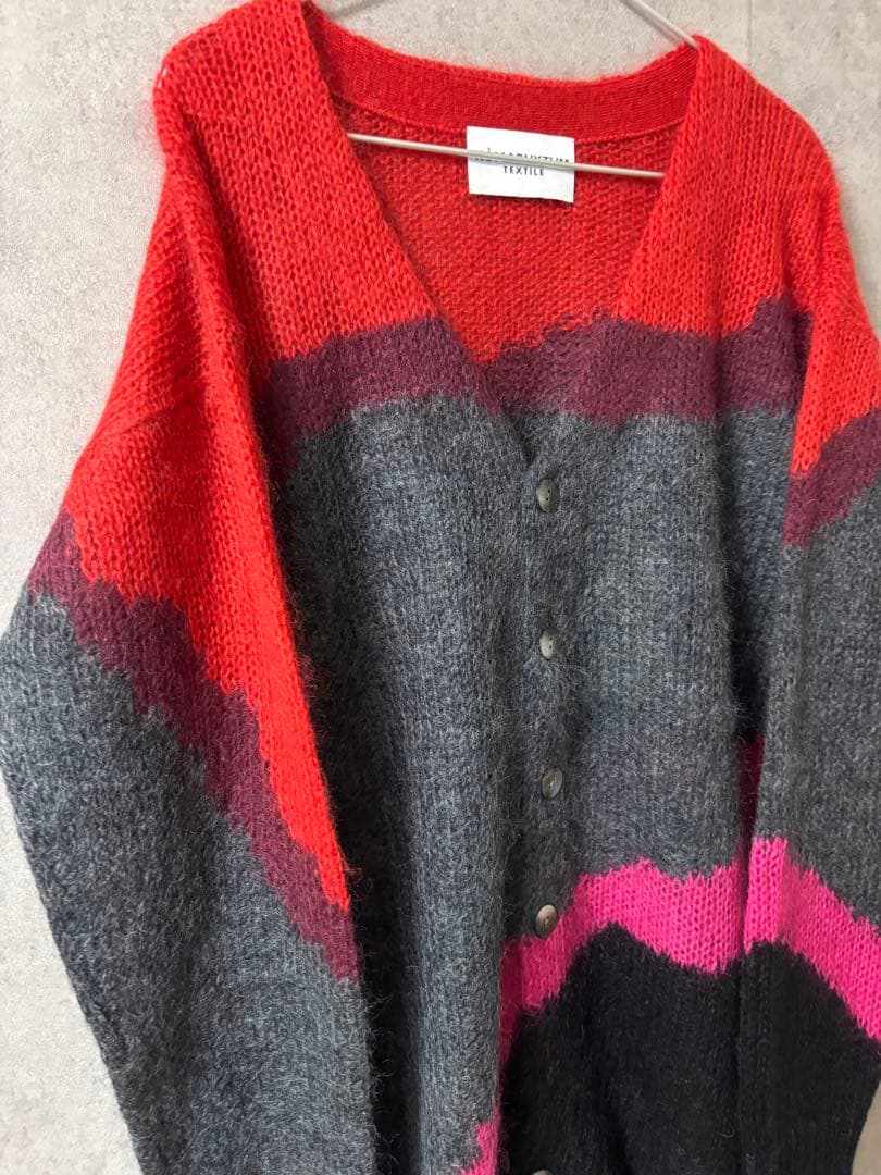 ノーマリズムテキスタイル　　マルチモヘアカーディガン