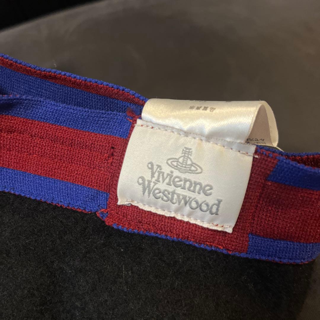 ヴィヴィアン　ウエストウッド　ウール　ベレー帽　ブラック