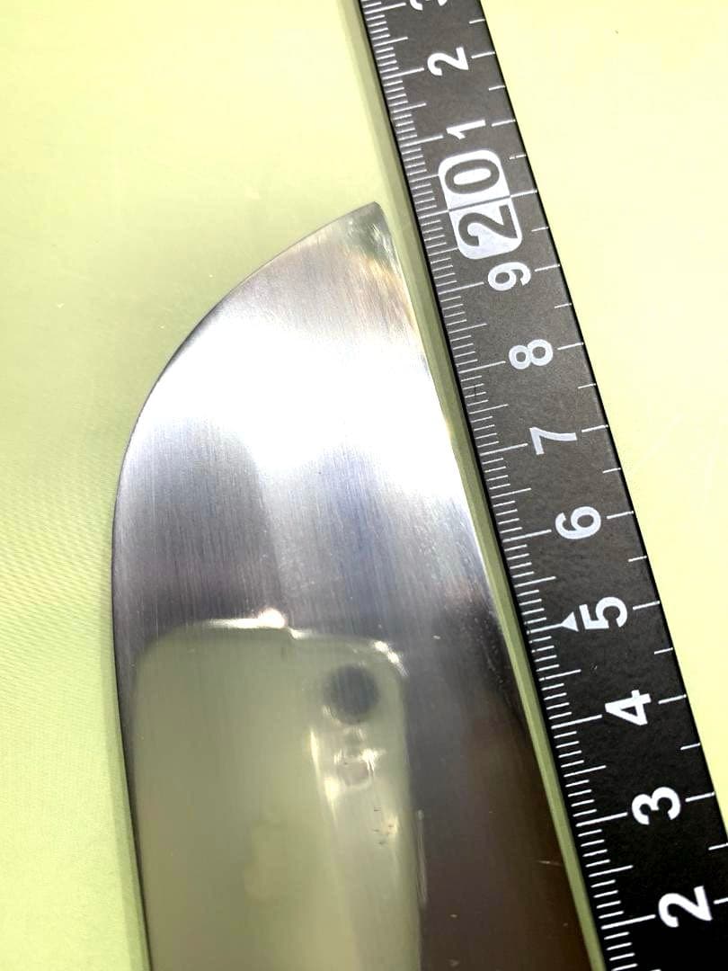 佑成　鎌形薄刃包丁　刃渡り20cm