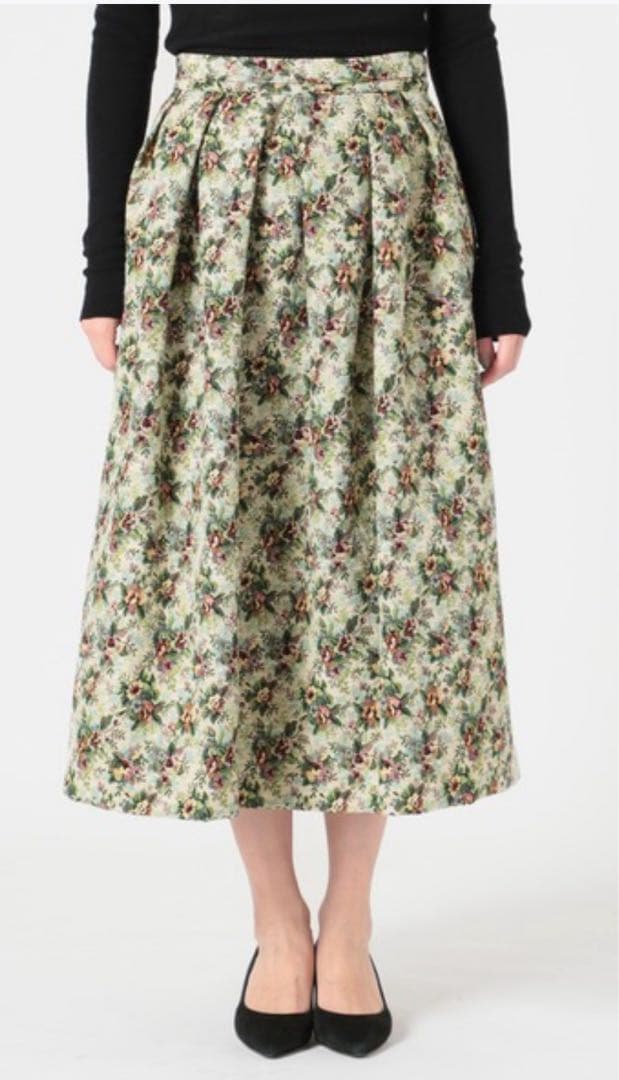 IENA LA BOUCLE ゴブラン JQD タックスカート　SIZE38