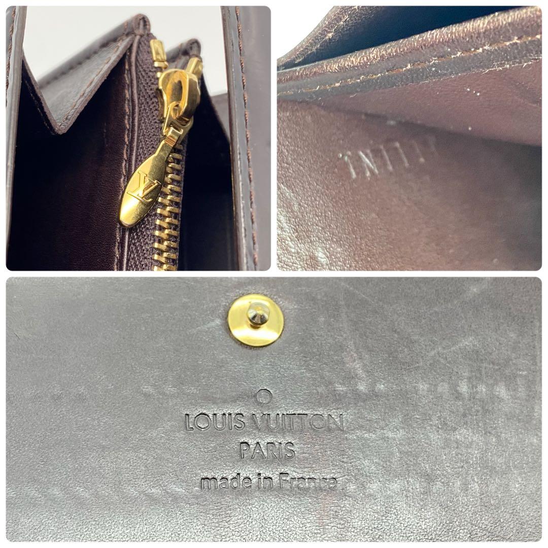 ルイヴィトン・長財布・ポルトフォイユ・サラ・モノグラム・ヴェルニ・アマラント