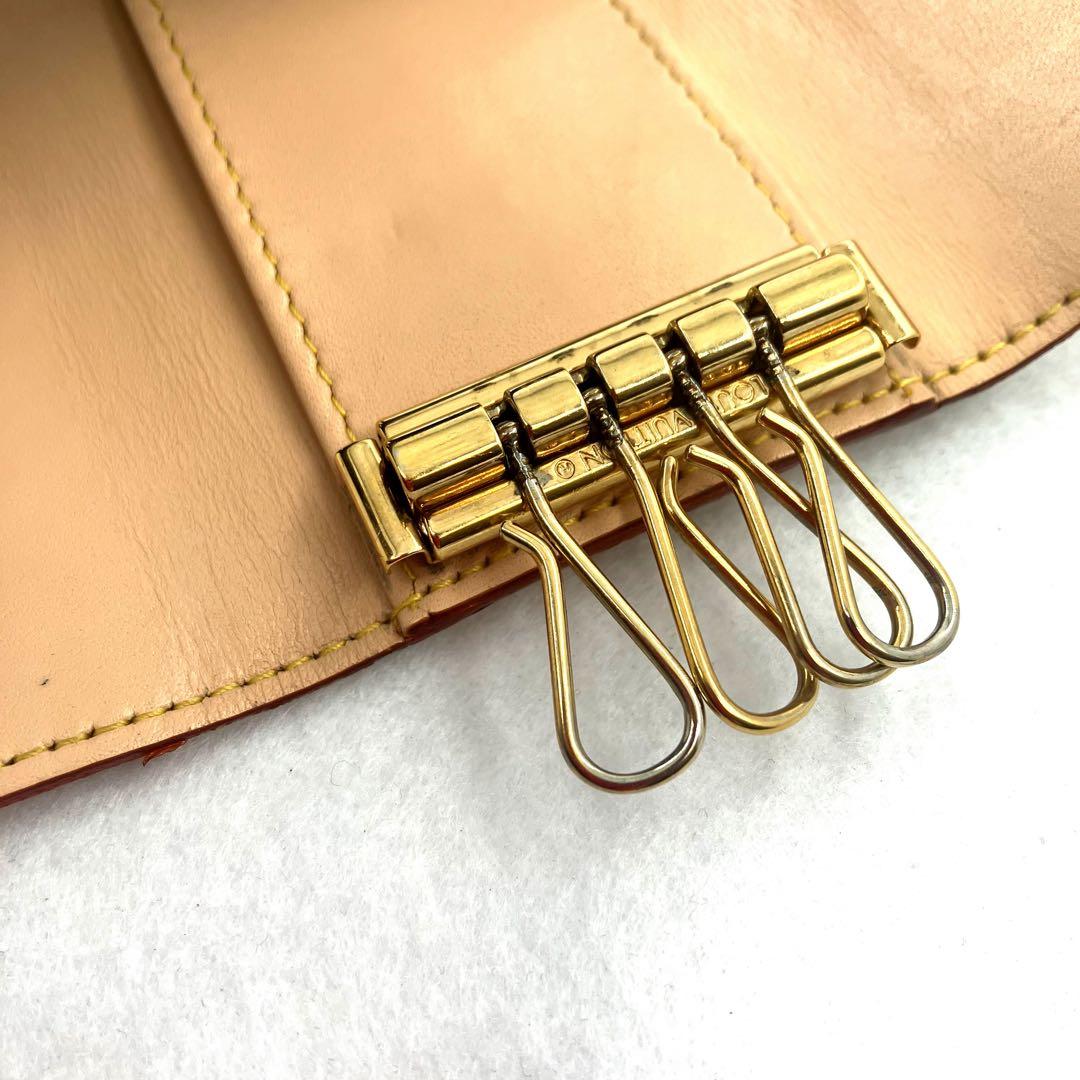 ルイヴィトン キーケース 4連 ミュルティクレ モノグラム マルチカラー 白