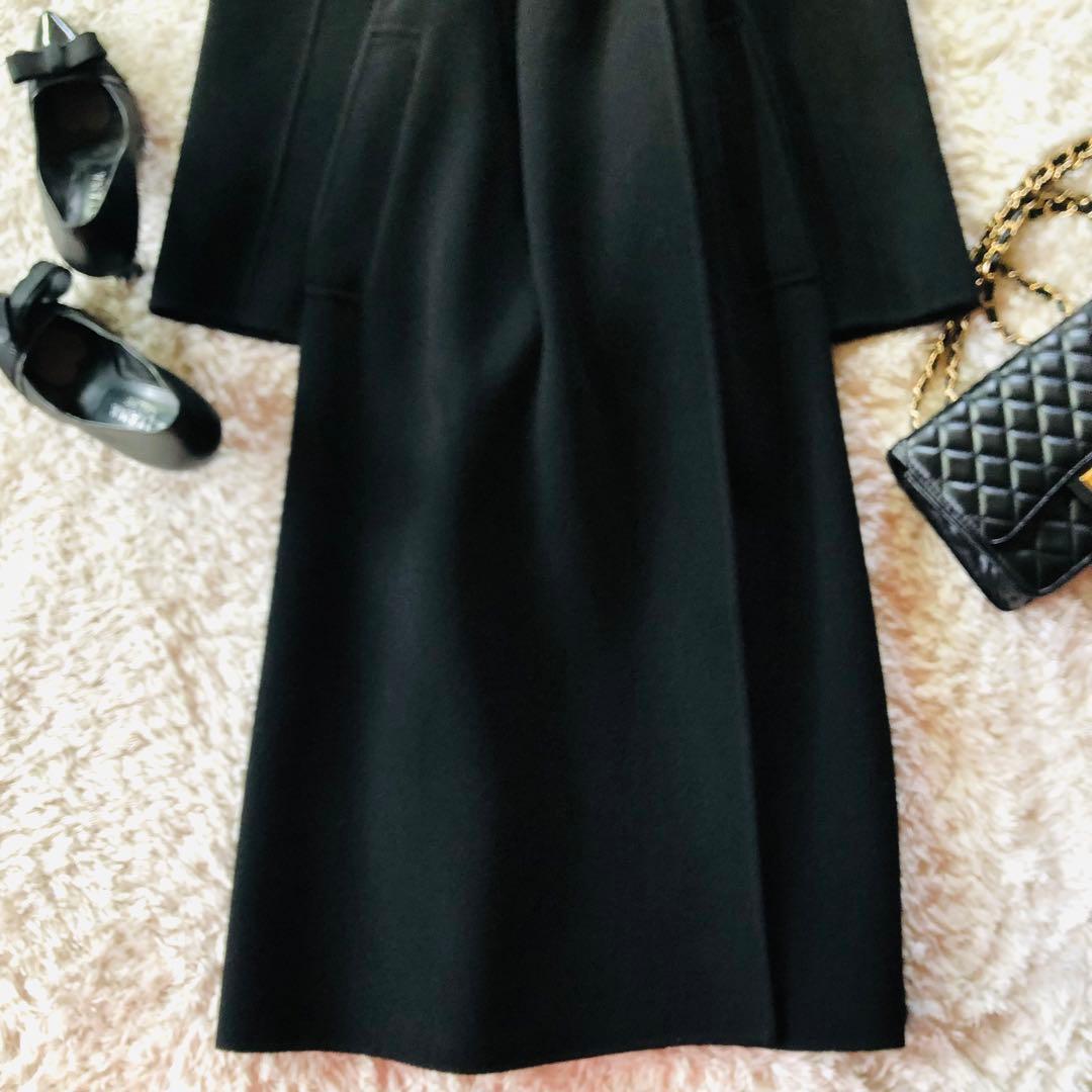 42大きめ✨未使用 現行マックスマーラ コート クチートアマーノ ブラック