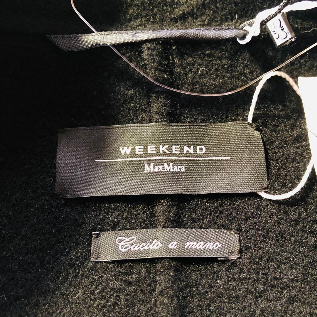 42大きめ✨未使用 現行マックスマーラ コート クチートアマーノ ブラック