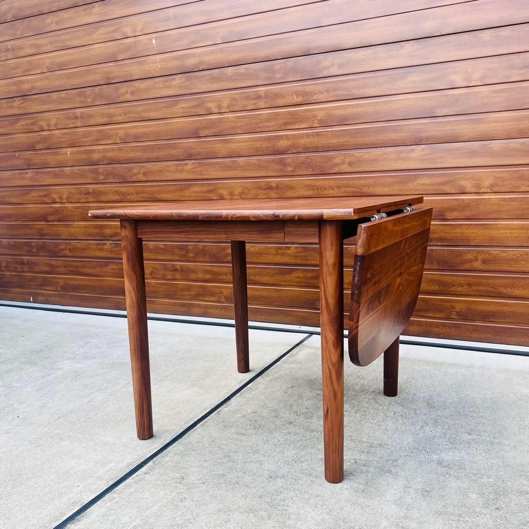 廃盤 希少 無印 エクステンションテーブル ウォールナット W1200