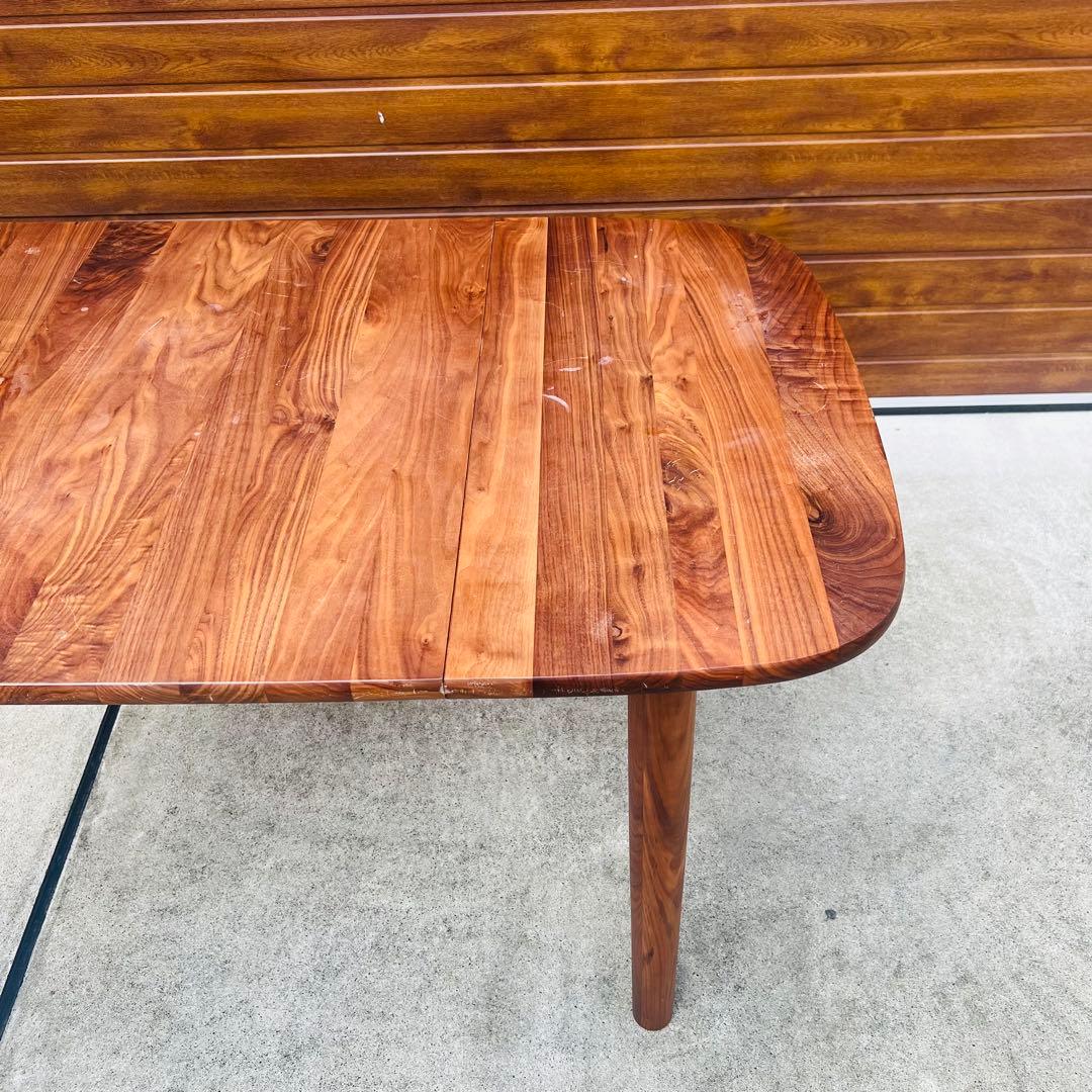 廃盤 希少 無印 エクステンションテーブル ウォールナット W1200