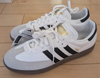 27cm アディダスゴルフ サンバ ゴルフ スパイクレス ゴルフシューズ 白 黒