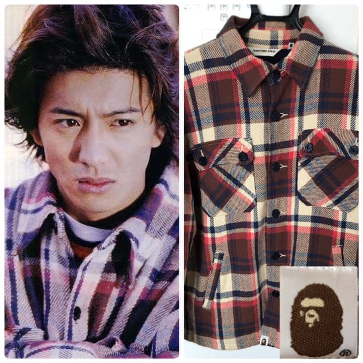 激レア エイプ CPOジャケット ape キムタク ラブジェネ チェック