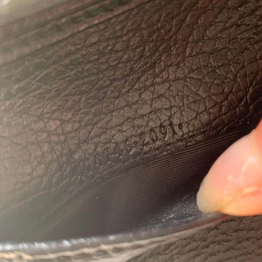 美品✨グッチ 三つ折り財布 ウォレット GGマーモント レザー ブラック