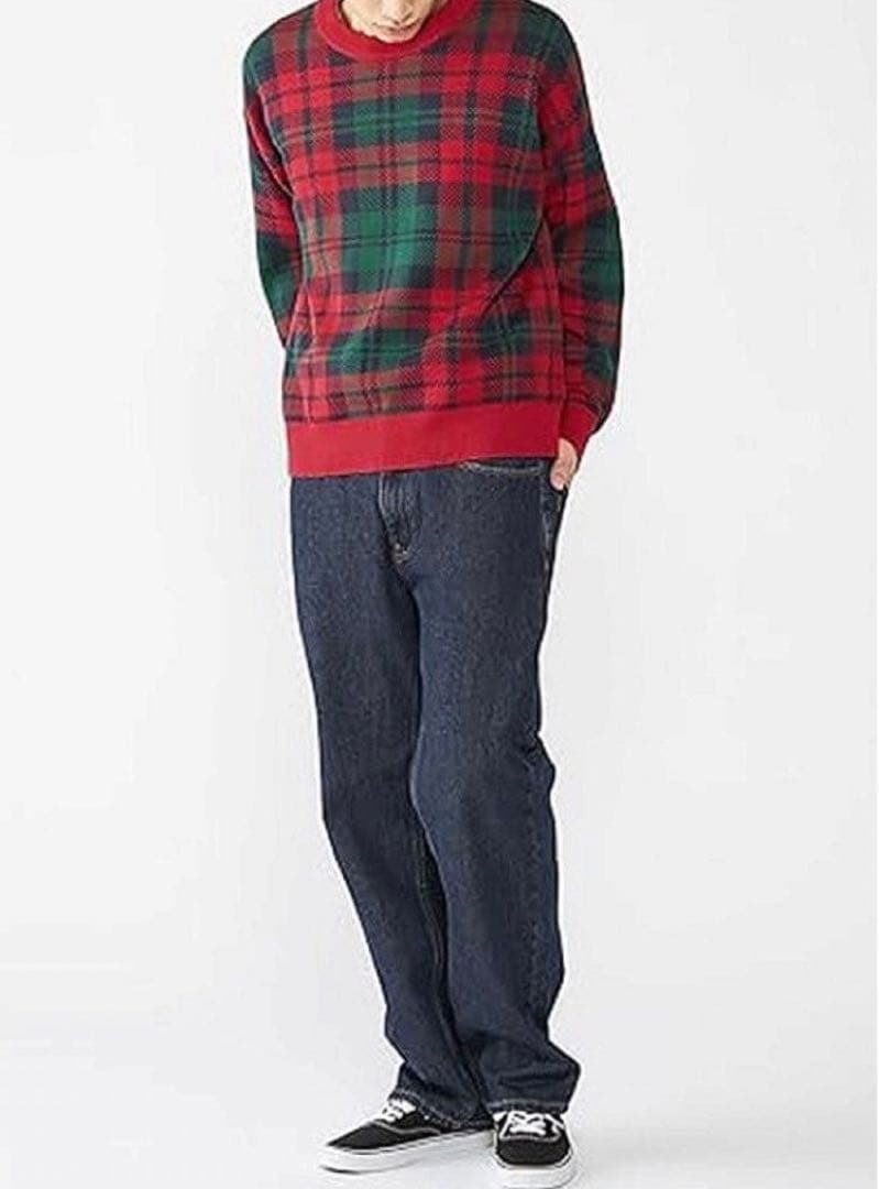 《トミーヒルフィガー》未使用 タータンチェック柄セーター ユニセックス XL