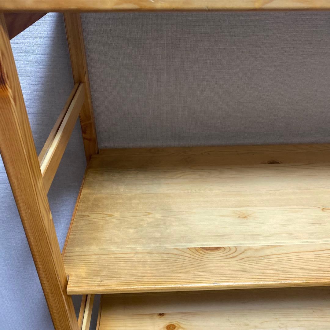 無印良品　パイン材3段オープンシェルフ