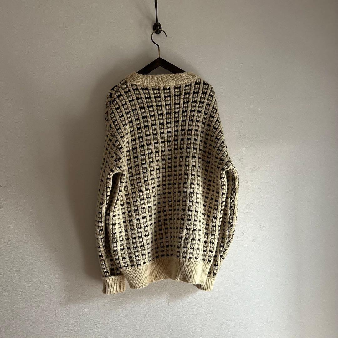 イギリス製】70s ポップコーンニット vintage - メルカリ
