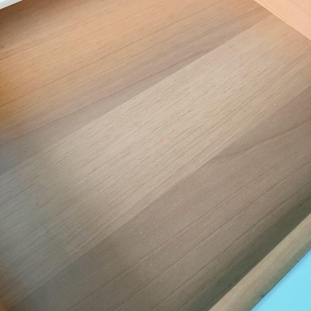 フランスベッド サイドテーブル① 引き出し オフホワイト リメイク DIY