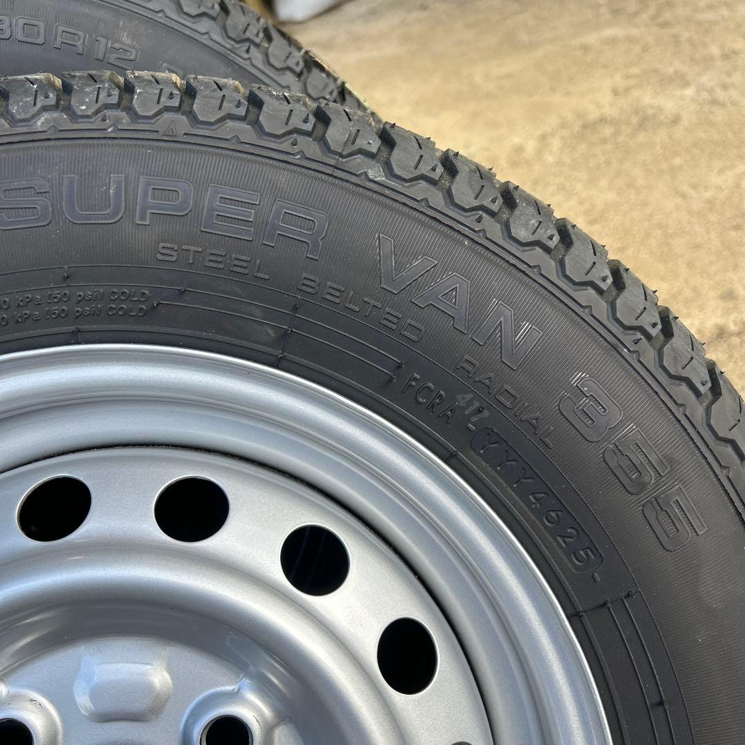 藤木秋夫　送料込み純正品タイヤホイール　新車外し　　軽トラ　　２本　　①