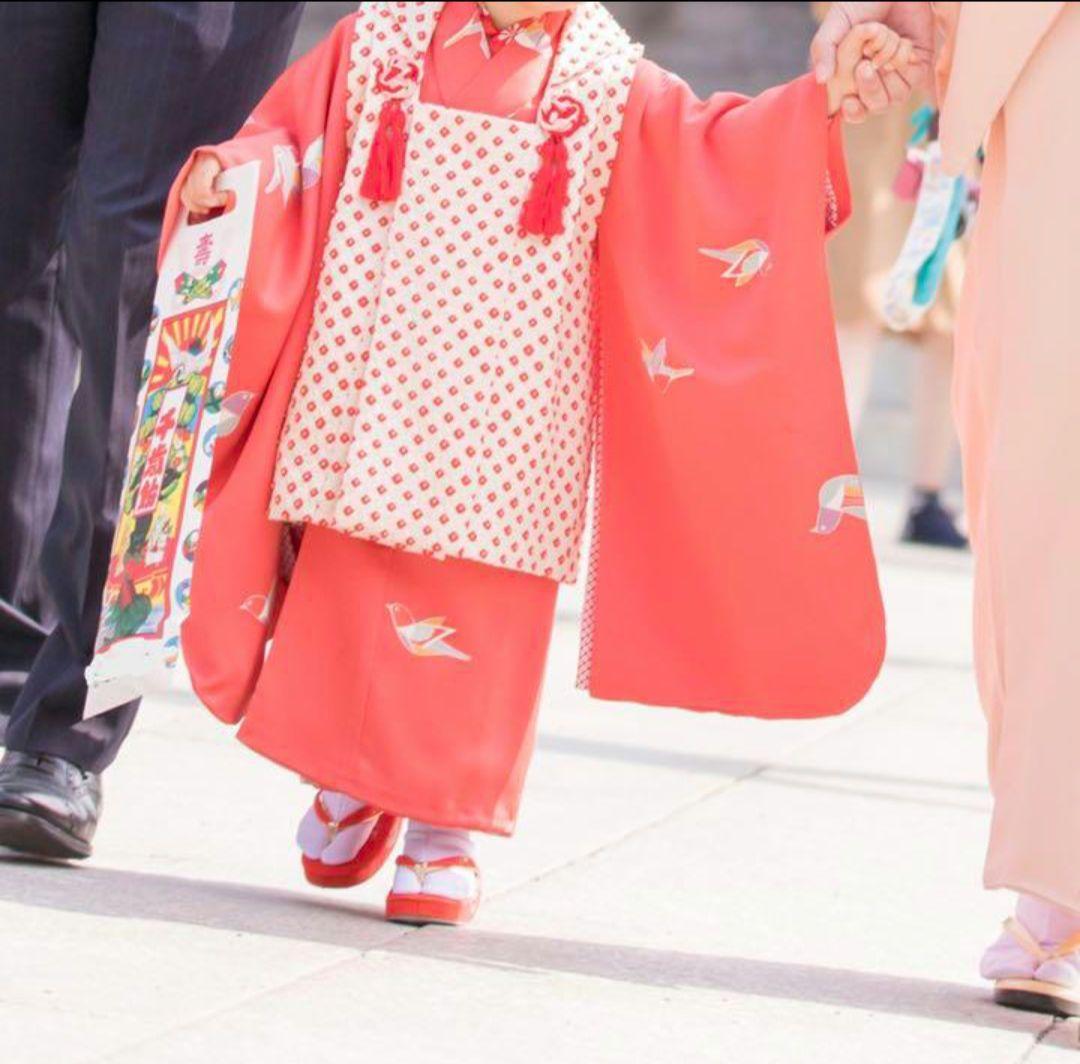 七五三着物　3歳セット　アンティーク 正絹　被布