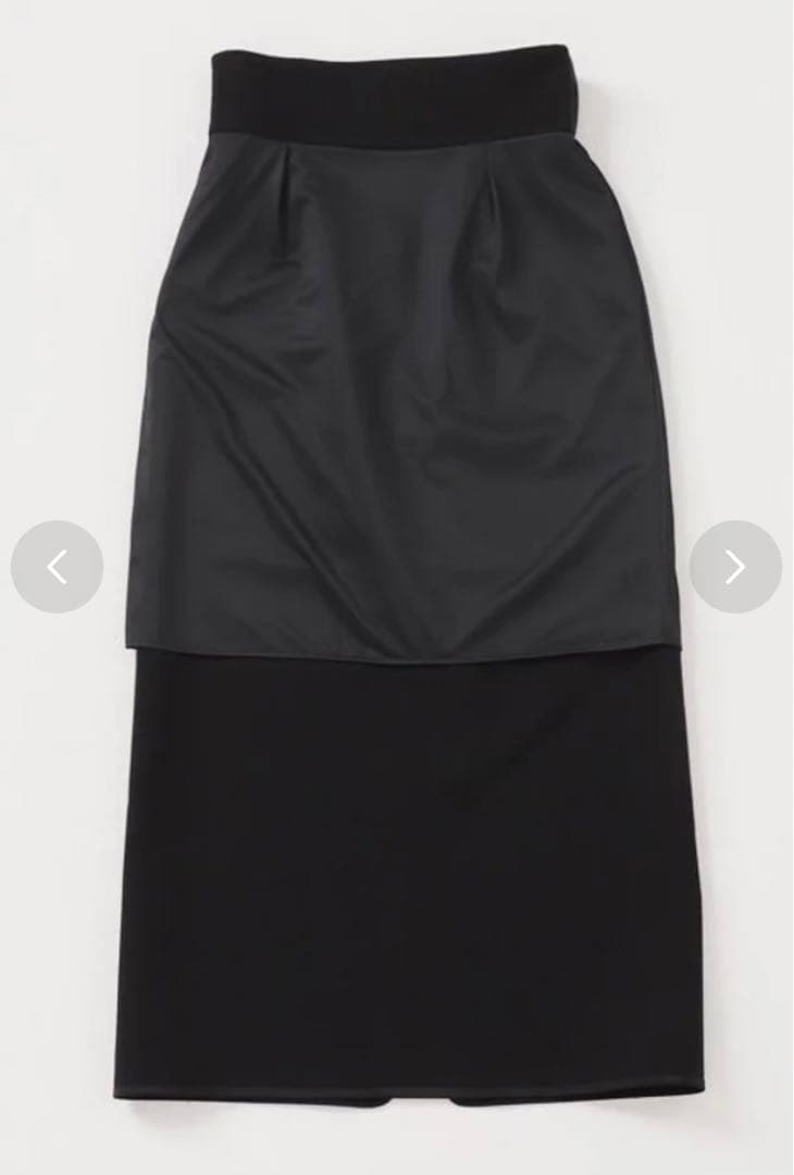 ほぼ新品 NOBLE コンフォートジャージーライクタイトスカートブラック 36