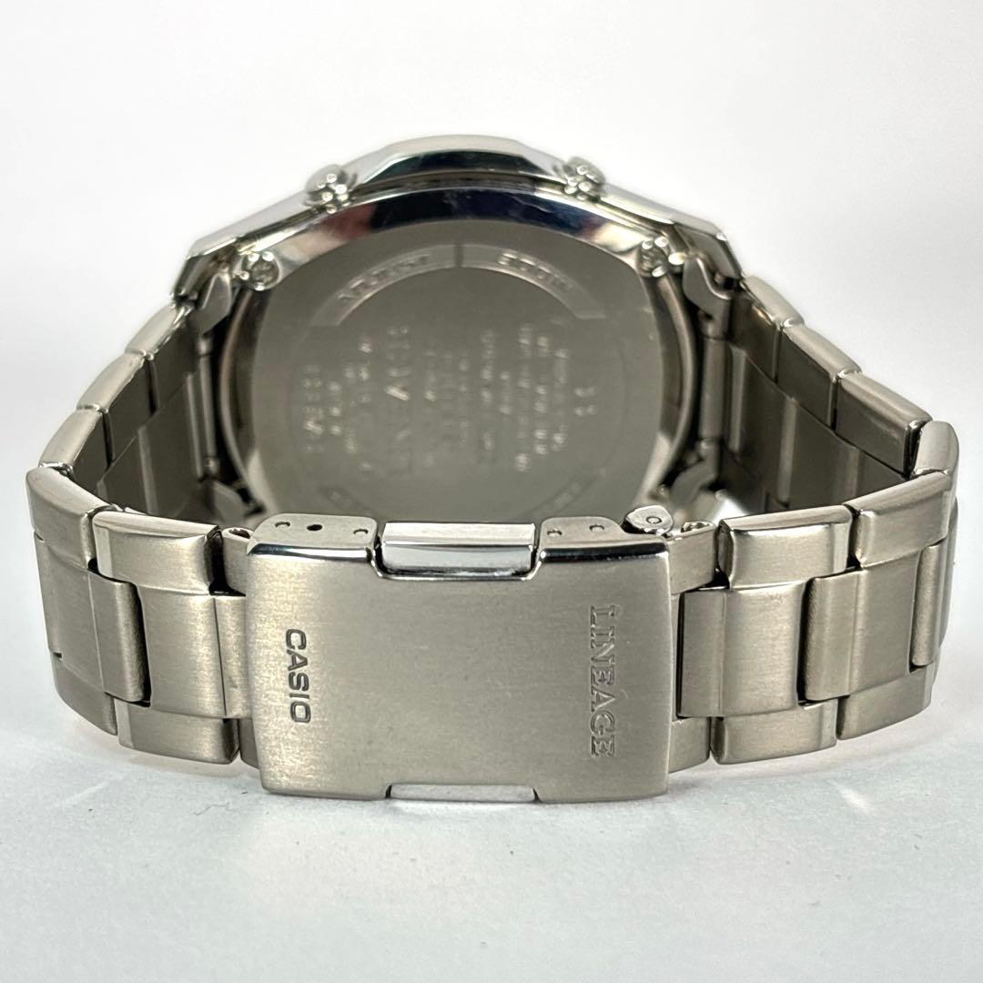 【稼働 付属品】美品 カシオ メンズ腕時計 クロノグラフ LENEAGE