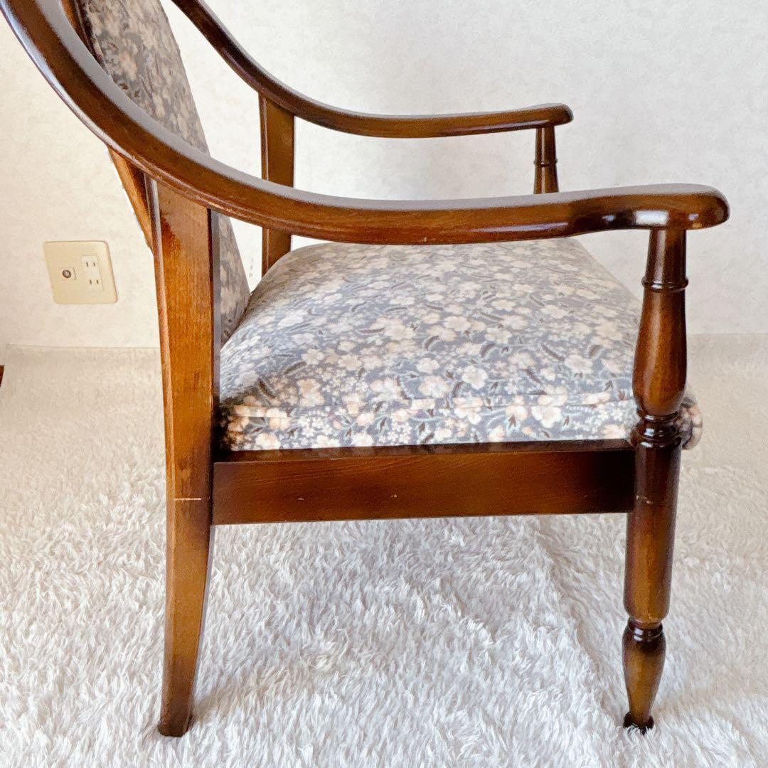 ピーちゃん様リクエスト品 karimoku】コロニアル アームチェア レトロ ビ