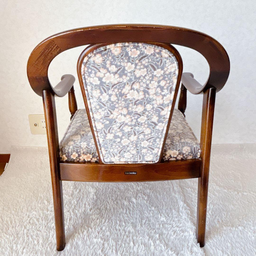 ピーちゃん様リクエスト品 karimoku】コロニアル アームチェア レトロ ビ