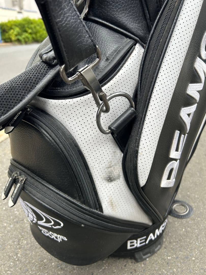 【超希少品】BEAMS GOLF キャディバッグ ブラック/ホワイト
