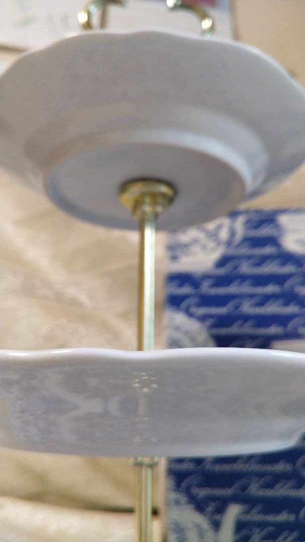 カールスバード ブルーオニオン 3段ケーキスタンド