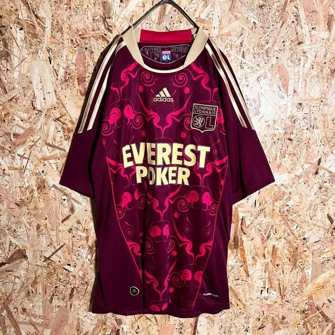 【希少】アディダス 10-11 リーグアン　サッカー ユニフォーム 刺繍リヨン