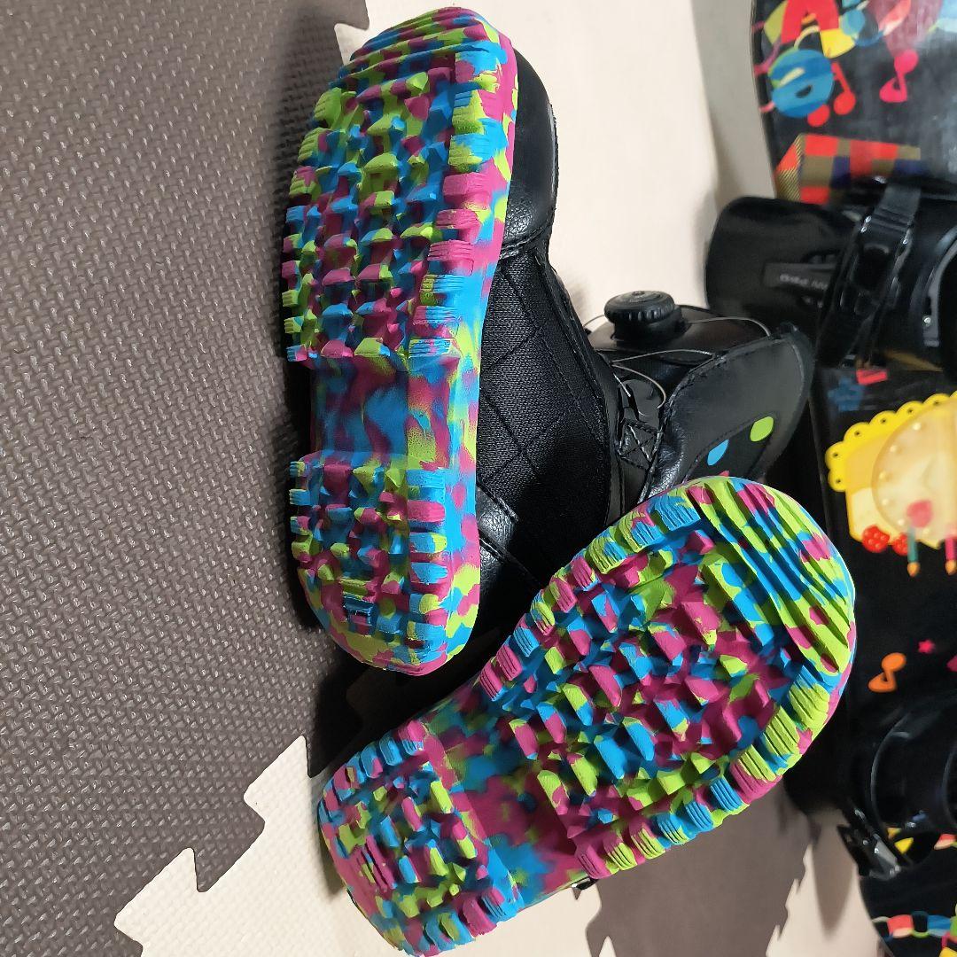 ガンバルンバ スノーボード ビンディングとブーツセット キッズ 110