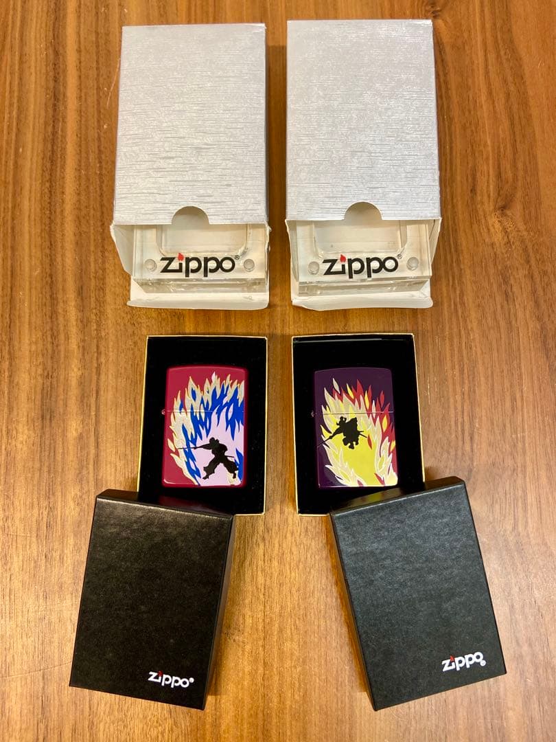 ZIPPO 漆塗り 横尾忠則デザイン 宮本武蔵/佐々木小次郎＋ケース2個