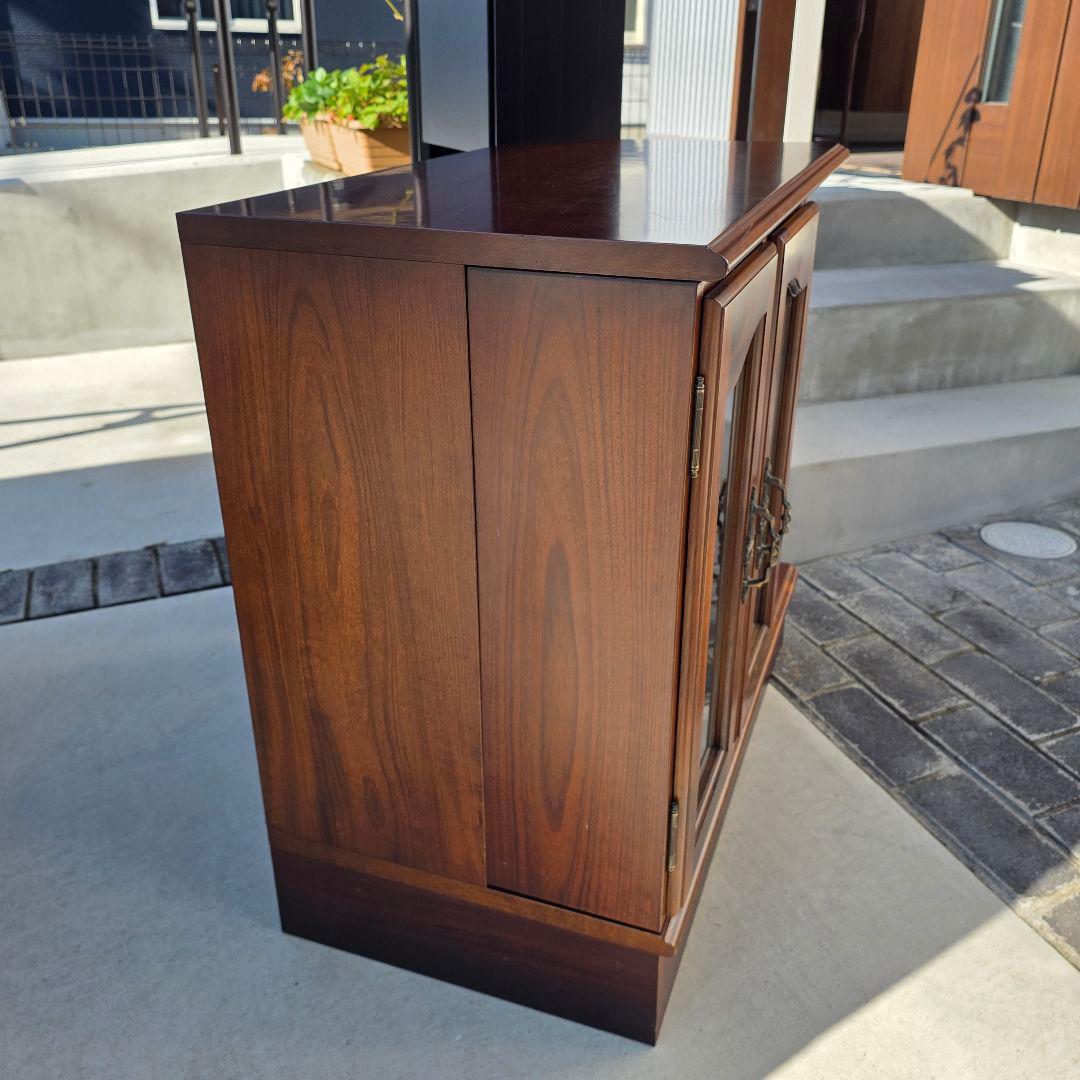 激レア カリモク コロニアル スライド式 本棚 サイドボード テレビ台