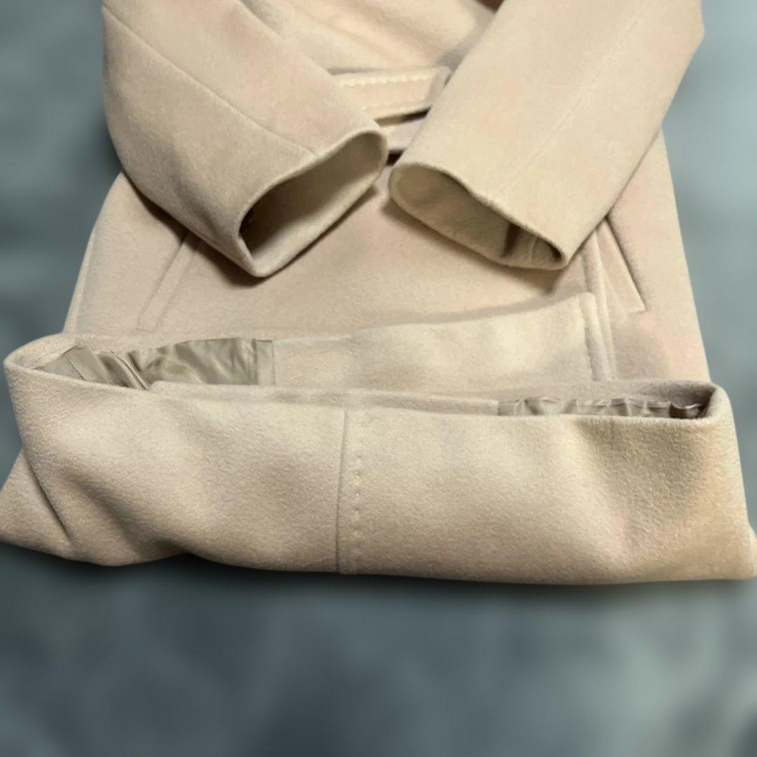 最終値下げ MaxMara STUDIO コート ベージュ系 フォックスファー