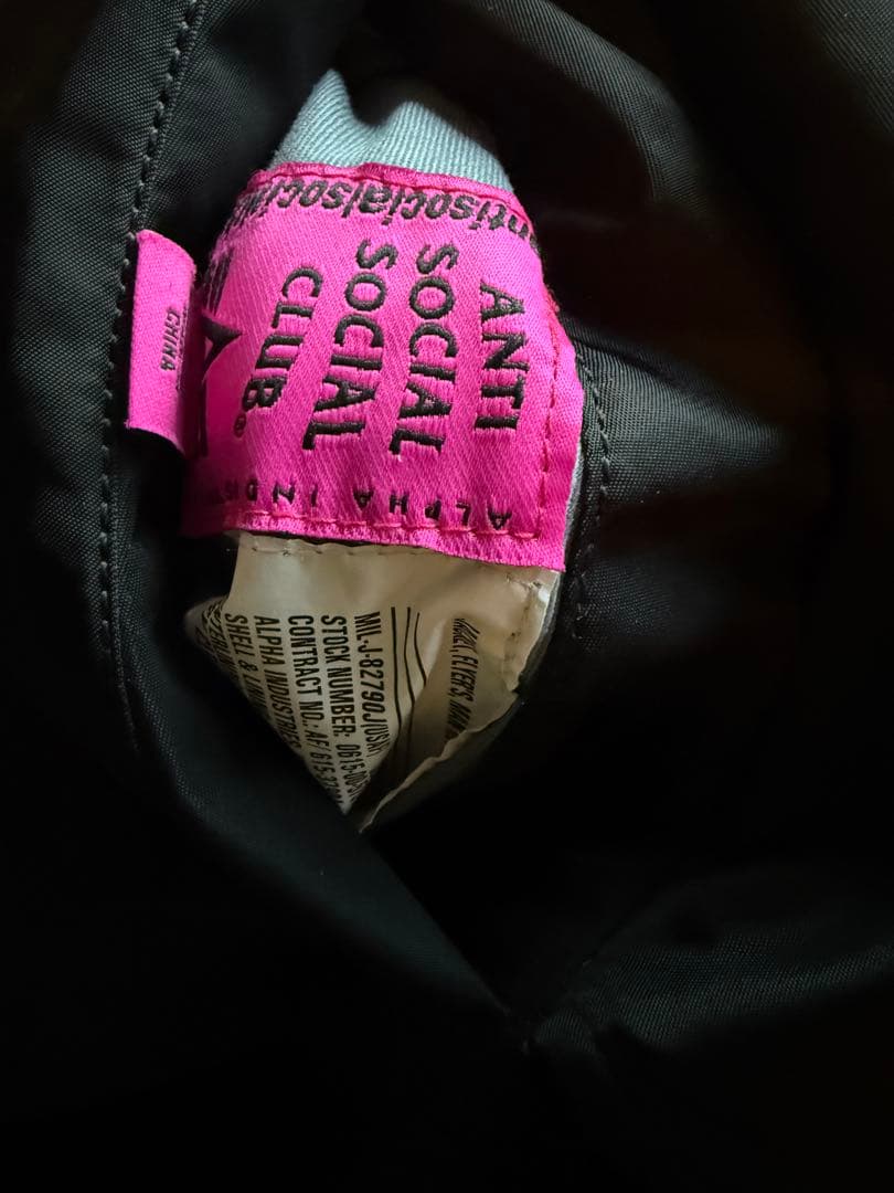 ANTI SOCIAL SOCIAL CLUB MA-1 アルファ