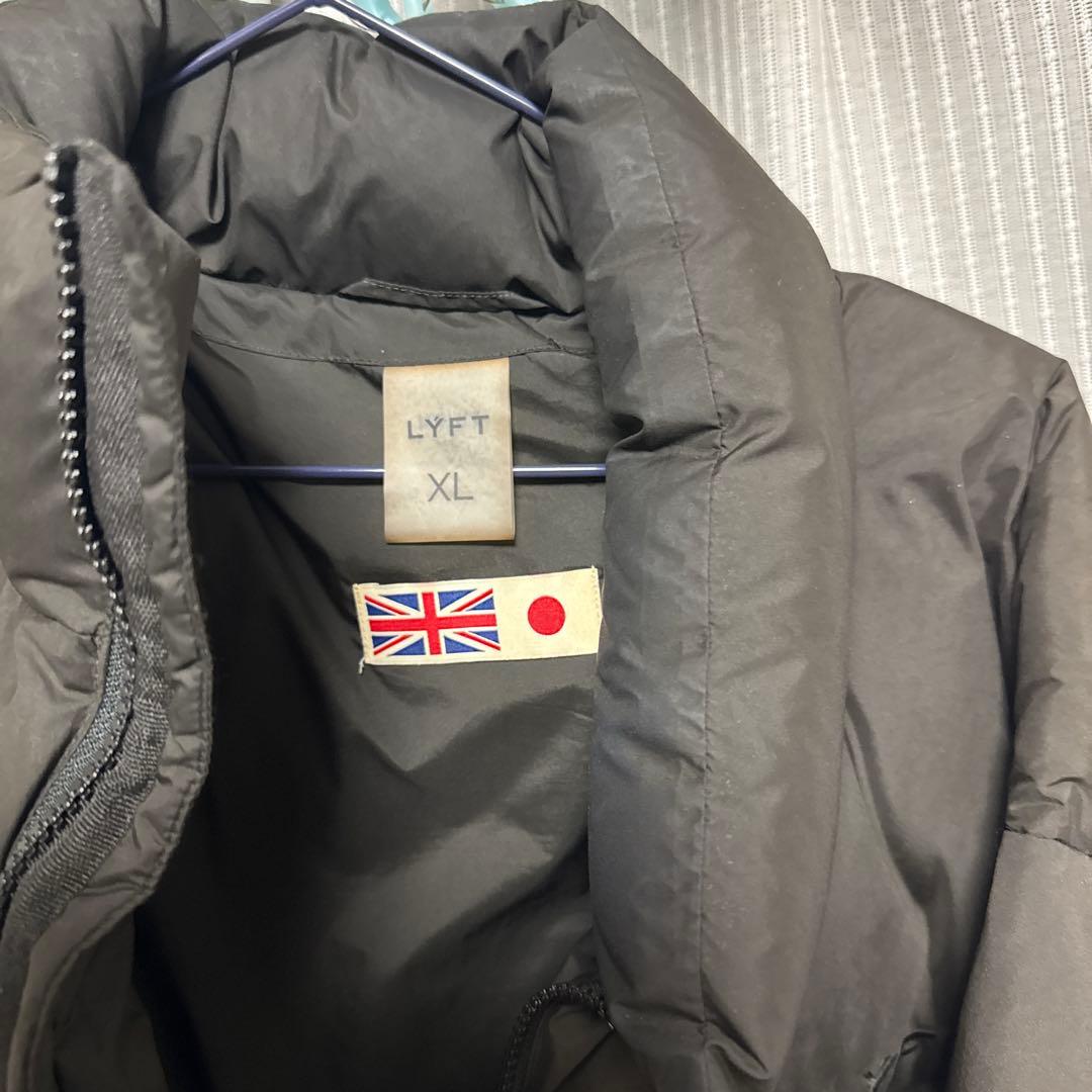 LYFT XL ブラック ダウンジャケット