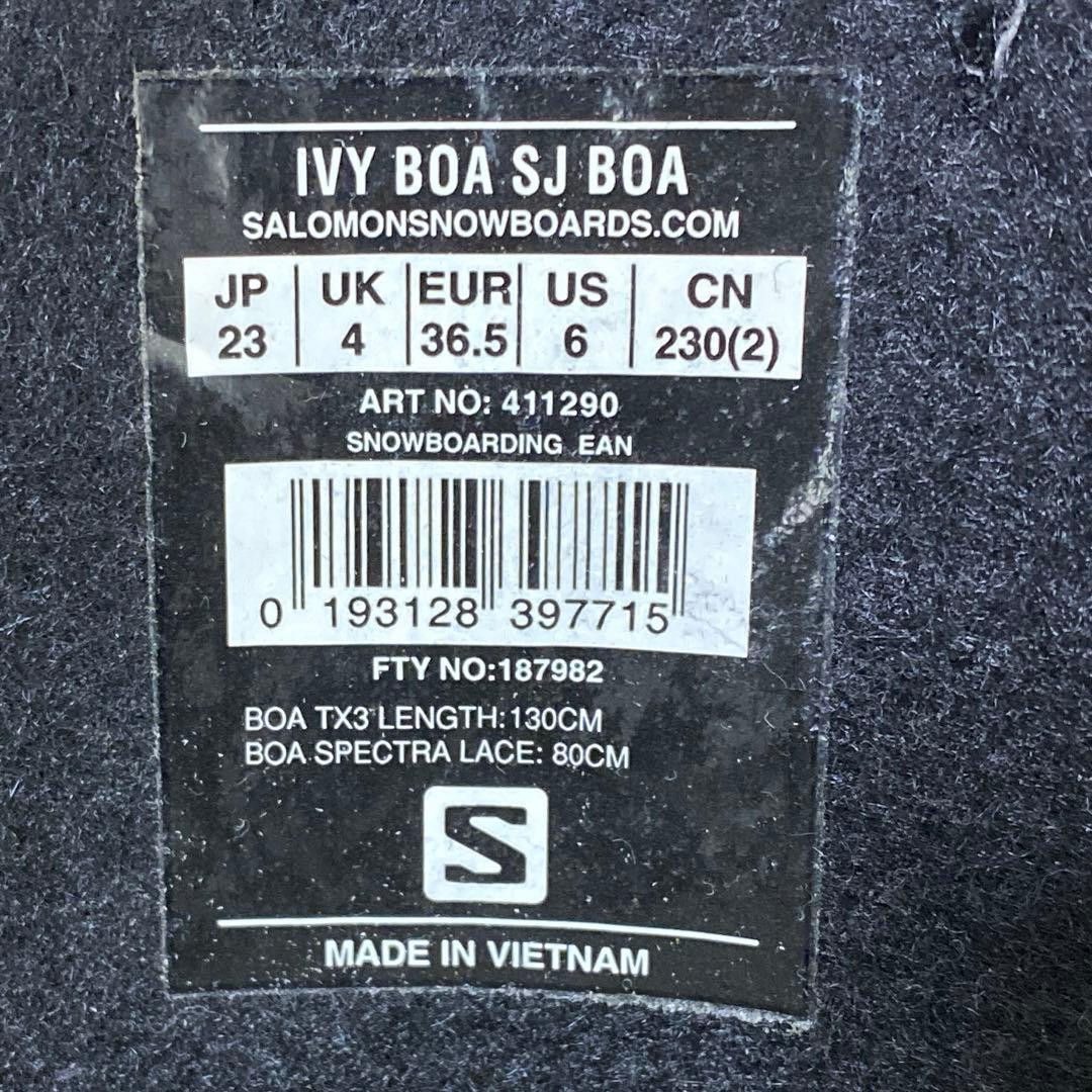 【超美品_即日発送】SALOMON IVY BOA SJ BOA 23.0cm