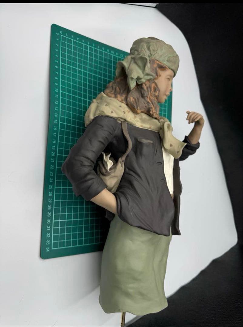 夕*ぎ様 1989年　LLADRO リヤドロ ゴジャスカシリーズ　傘を持つ女　置